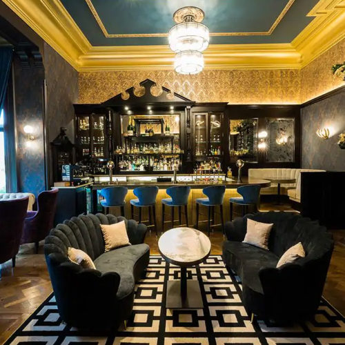 Bespoke bar furniture for Armathwaite Hall cocktail bar