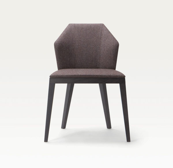 Contract furniture dining chair - Rock design, front view