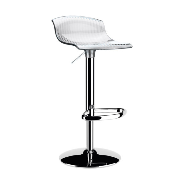 Contract furniture - adjustable barstool in white